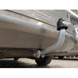 S086A GALIA Полностью оцинкованный фаркоп на Skoda Octavia II седан/универсал 2005-2013, Skoda Octavia Scout 2008-2013, в т.ч. 4WD. Подрозетник убирается за бампер. Тип шара: