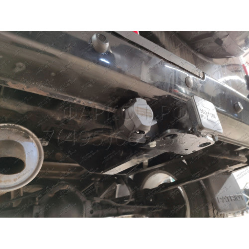 FA 0611-E Бизон Фаркоп на UAZ Patriot 2004-2015 без подрезки бампера. Тип шара: E (легкосъемный шар под квадрат). Нагрузки: 3000/120 кг. Не комплектуется электрикой