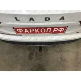 1234-A ORIS Фаркоп на Лада Веста (Lada Vesta) седан / SportWagon, включая Cross 2016-2022 без подрезки бампера. Тип шара: A. Нагрузки: 900/70 кг, масса фаркопа 14,4 кг (без 