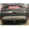 F113A GALIA Полностью оцинкованный фаркоп на Ford Kuga 2008-2013, 2013-2020. Подрозетник убирается за бампер. Тип шара: A. Без выреза бампера. Нагрузки: 2100/110 кг, масса фаркопа 16,12 кг