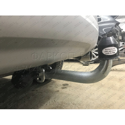 F113A GALIA Полностью оцинкованный фаркоп на Ford Kuga 2008-2013, 2013-2020. Подрозетник убирается за бампер. Тип шара: A. Без выреза бампера. Нагрузки: 2100/110 кг, масса фаркопа 16,12 кг