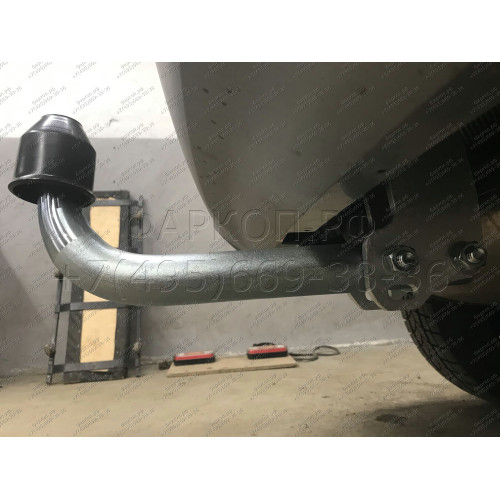 F113A GALIA Полностью оцинкованный фаркоп на Ford Kuga 2008-2013, 2013-2020. Подрозетник убирается за бампер. Тип шара: A. Без выреза бампера. Нагрузки: 2100/110 кг, масса фаркопа 16,12 кг
