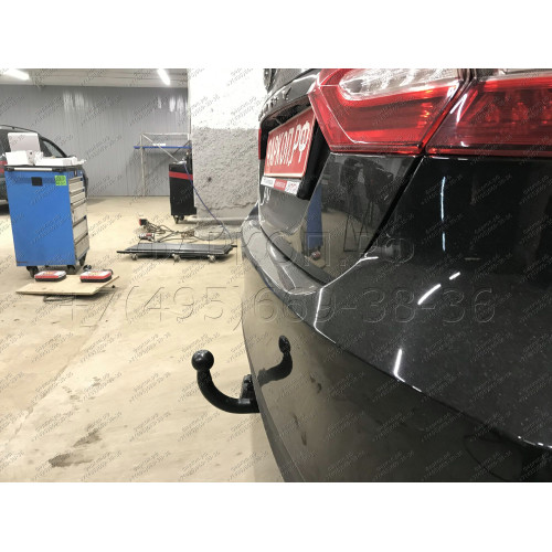 T124-A Лидер-плюс ТСУ для Toyota Camry XV70 2017-2023. Требуется подрезка бампера. Нагрузки: 900/75 кг, масса фаркопа 13 кг, требуется 1 сверление (без электрики в комплекте)