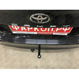 T124-A Лидер-плюс ТСУ для Toyota Camry XV70 2017-2023. Требуется подрезка бампера. Нагрузки: 900/75 кг, масса фаркопа 13 кг, требуется 1 сверление (без электрики 