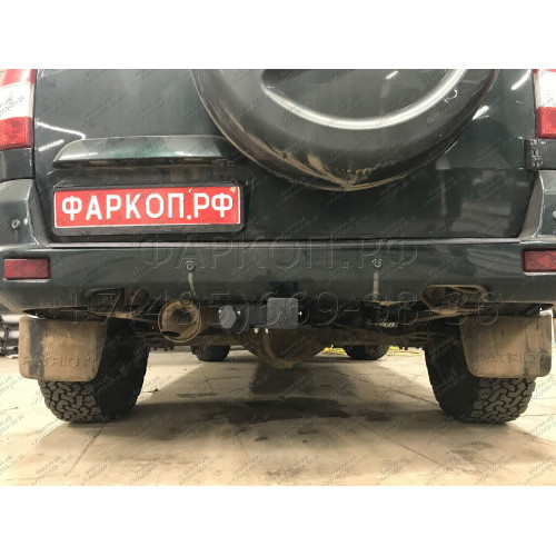 FA 0855-E Бизон Фаркоп на UAZ Patriot / УАЗ Патриот 2015- без подрезки бампера. Тип шара: E (легкосъемный шар под квадрат). Нагрузки: 3000/100 кг. Не комплектуется электрикой