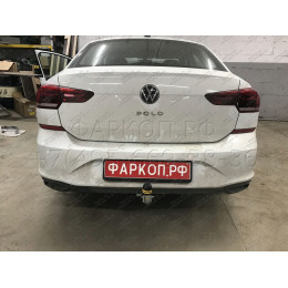 92702-A MOTODOR Фаркоп с оцинкованным шаром на Volkswagen Polo седан 2010-2020, Jetta VA3 2023-. Необходима подрезка бампера. Тип шара: A. Нагрузки: 1000/75 кг, масса фарко