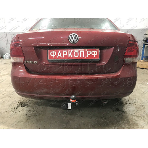 2193-A ORIS Фаркоп на Volkswagen Polo седан 2010-2020, Volkswagen Polo лифтбек 2020-. Необходима подрезка бампера. Тип шара: A. Нагрузки: 1000/75 кг, масса фаркопа 13 кг (без электрики в комплекте)