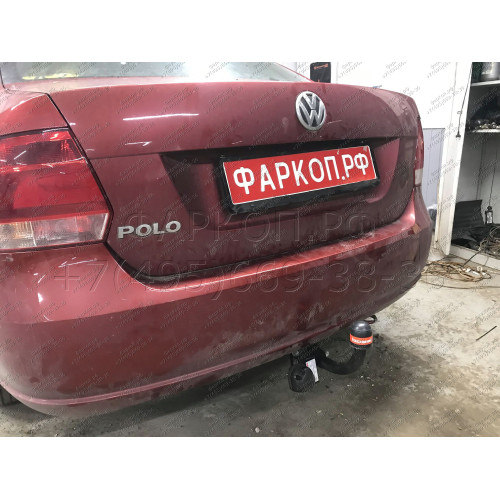 2193-A ORIS Фаркоп на Volkswagen Polo седан 2010-2020, Volkswagen Polo лифтбек 2020-. Необходима подрезка бампера. Тип шара: A. Нагрузки: 1000/75 кг, масса фаркопа 13 кг (без электрики в комплекте)