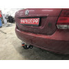 2193-A ORIS Фаркоп на Volkswagen Polo седан 2010-2020, Volkswagen Polo лифтбек 2020-. Необходима подрезка бампера. Тип шара: A. Нагрузки: 1000/75 кг, масса фаркопа 13 кг (без электрики в комплекте)