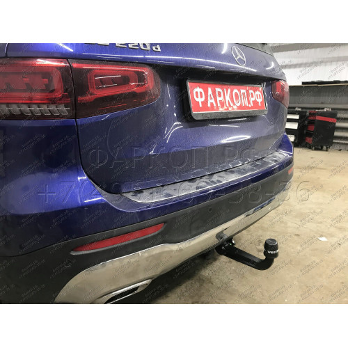 313689600001 WESTFALIA Фаркоп на Mercedes GLB-Class X247 08/2019-. Вертикальное быстросъемное крепление шара (снятие защищено ключом). Невидимый вырез в бампере. Нагрузки: 2000/120 кг, масса фаркопа 25,74 кг
