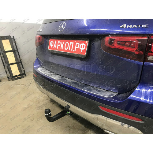 313689600001 WESTFALIA Фаркоп на Mercedes GLB-Class X247 08/2019-. Вертикальное быстросъемное крепление шара (снятие защищено ключом). Невидимый вырез в бампере. Нагрузки: 2000/120 кг, масса фаркопа 25,74 кг