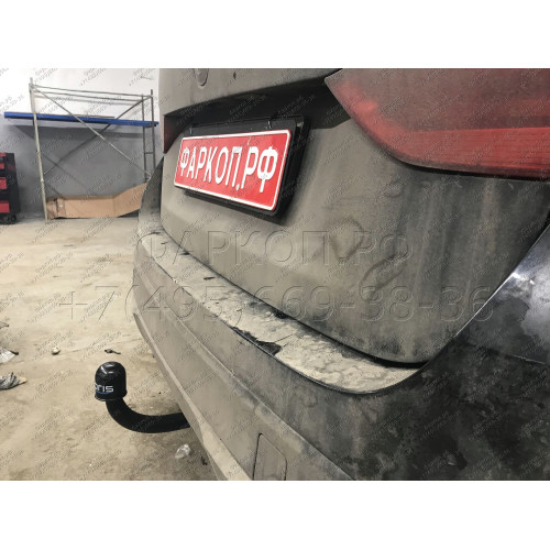 4753-A ORIS Фаркоп на BMW X1 E84 2009-2015 без выреза в бампере. Тип шара: A. Нагрузки: 1500/50 кг, масса фаркопа 15,6 кг (без электрики в комплекте)