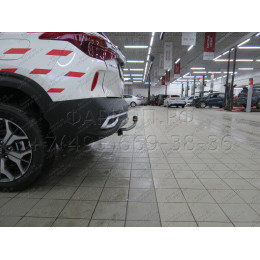 91007-A MOTODOR Фаркоп с оцинкованным шаром на Kia Seltos 2020-2022, 2024- без выреза в бампере. Тип шара: A. Нагрузки: 1350/75 кг, масса фаркопа 17,7 кг (без электрики 