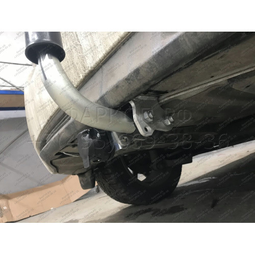 T063A GALIA Полностью оцинкованный фаркоп на Toyota Verso 2009-2013, 2013-2018. Тип шара: A. Установка без снятия и выреза бампера. Нагрузки: 1500/60 кг, масса фаркопа 14,52 кг