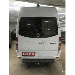 MB 04 AVTOS Фаркоп на Mercedes Sprinter фургон со ступенькой 2006-, Volkswagen Crafter фургон со ступенькой 2006-2017 без подрезки бампера. Тип шара: F. Нагрузки: 2500/100 кг, 