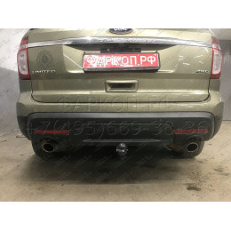 3971-A ORIS Фаркоп на Ford Explorer 2011-2015. Необходима подрезка бампера. Тип шара: A. Нагрузки: 1500/75 кг, масса фаркопа 21,2 кг (без электрики в комплекте)