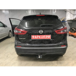 4382-A ORIS Фаркоп на Nissan Qashqai 2014-2021 без подрезки бампера. Тип шара: A. Нагрузки: 1800/100 кг, масса фаркопа 21 кг (без электрики в комплекте)