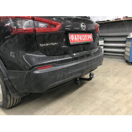 4382-A ORIS Фаркоп на Nissan Qashqai 2014-2021 без подрезки бампера. Тип шара: A. Нагрузки: 1800/100 кг, масса фаркопа 21 кг (без электрики в комплекте)