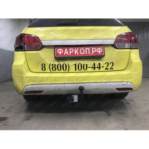 CV 14 AVTOS Фаркоп на Chevrolet Cruze универсал 2009-2016 без подрезки бампера. Тип шара: A. Нагрузки: 1800/75 кг, масса фаркопа 16,5 кг (без электрики в комплекте)