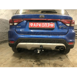 K123-A Лидер-плюс ТСУ для Kia Rio X-line 2017-2020, Kia Rio X 2021-2022, Solaris KRX 2024- без снятия и выреза бампера. Нагрузки: 1200/75 кг, масса фаркопа 16,06 кг (без электрики 