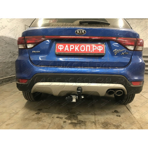 K123-A Лидер-плюс ТСУ для Kia Rio X-line 2017-2020, Kia Rio X 2021-2022, Solaris KRX 2024- без снятия и выреза бампера. Нагрузки: 1200/75 кг, масса фаркопа 16,06 кг (без электрики в комплекте)