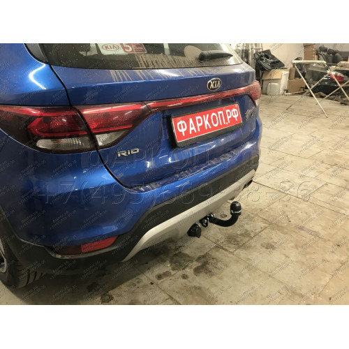 K123-A Лидер-плюс ТСУ для Kia Rio X-line 2017-2020, Kia Rio X 2021-2022, Solaris KRX 2024- без снятия и выреза бампера. Нагрузки: 1200/75 кг, масса фаркопа 16,06 кг (без электрики в комплекте)