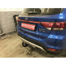 K123-A Лидер-плюс ТСУ для Kia Rio X-line 2017-2020, Kia Rio X 2021-2022, Solaris KRX 2024- без снятия и выреза бампера. Нагрузки: 1200/75 кг, масса фаркопа 16,06 кг (без электрики 