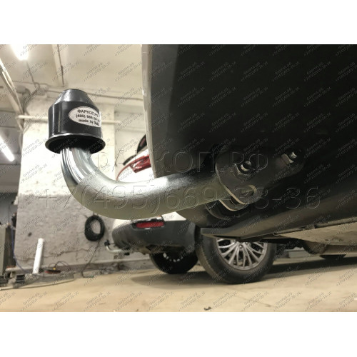 S105A GALIA Полностью оцинкованный фаркоп на Skoda Octavia III седан/универсал 2013-2020, Octavia IV седан/универсал 2020-, включая 4x4, включая Scout, Volkswagen Golf VII Sportsvan рестайлинг 2018-2020, Volkswagen T-Roc 2017-. Тип шара: A. Невидимый выре