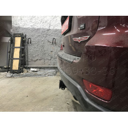 JGC-13-991124.00 PT GROUP Фаркоп с нержавеющей накладкой на Jeep Grand Cherokee IV WK2 2014-2021 без подрезки бампера. Тип шара: E (легкосъемный шар под квадрат). Нагруз