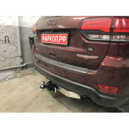 JGC-13-991124.00 PT GROUP Фаркоп с нержавеющей накладкой на Jeep Grand Cherokee IV WK2 2014-2021 без подрезки бампера. Тип шара: E (легкосъемный шар под квадрат). Нагруз