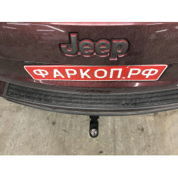 JGC-13-991124.00 PT GROUP Фаркоп с нержавеющей накладкой на Jeep Grand Cherokee IV WK2 2014-2021 без подрезки бампера. Тип шара: E (легкосъемный шар под квадрат). Нагруз