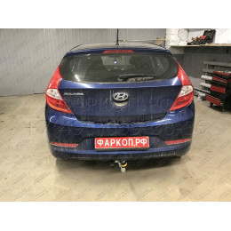 90910-A MOTODOR Фаркоп с оцинкованным шаром на Hyundai Solaris седан/хетчбек 2010-2017 (необходима подрезка бампера), Kia Rio III седан/хетчбек 2011-2017 (необходима по