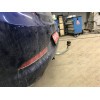 90910-A MOTODOR Фаркоп с оцинкованным шаром на Hyundai Solaris седан/хетчбек 2010-2017 (необходима подрезка бампера), Kia Rio III седан/хетчбек 2011-2017 (необходима подрезка бампера). Тип шара: A. Нагрузки 1200/75 кг, масса фаркопа 15,7 кг (без электрики