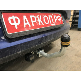 90910-A MOTODOR Фаркоп с оцинкованным шаром на Hyundai Solaris седан/хетчбек 2010-2017 (необходима подрезка бампера), Kia Rio III седан/хетчбек 2011-2017 (необходима по