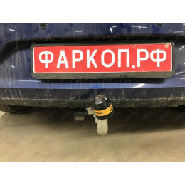90910-A MOTODOR Фаркоп с оцинкованным шаром на Hyundai Solaris седан/хетчбек 2010-2017 (необходима подрезка бампера), Kia Rio III седан/хетчбек 2011-2017 (необходима по