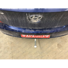 90910-A MOTODOR Фаркоп с оцинкованным шаром на Hyundai Solaris седан/хетчбек 2010-2017 (необходима подрезка бампера), Kia Rio III седан/хетчбек 2011-2017 (необходима по