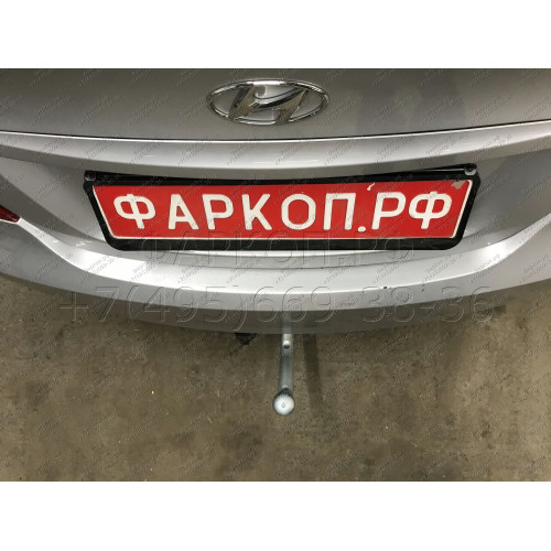 90910-A MOTODOR Фаркоп с оцинкованным шаром на Hyundai Solaris седан/хетчбек 2010-2017 (необходима подрезка бампера), Kia Rio III седан/хетчбек 2011-2017 (необходима подрезка бампера). Тип шара: A. Нагрузки 1200/75 кг, масса фаркопа 15,7 кг (без электрики