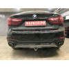 B017C GALIA Полностью оцинкованный фаркоп на BMW X5 E70 2007-2013, X5 F15 2013-2018, BMW X6 F16 2014-2019, кроме моделей с M-пакетом. Подрозетник убирается за бампер. Тип шара: C (горизонтальный съемный). Невидимый вырез бампера. Нагрузки: 3500/140 кг, ма