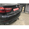 B017C GALIA Полностью оцинкованный фаркоп на BMW X5 E70 2007-2013, X5 F15 2013-2018, BMW X6 F16 2014-2019, кроме моделей с M-пакетом. Подрозетник убирается за бампер. Тип шара: C (горизонтальный съемный). Невидимый вырез бампера. Нагрузки: 3500/140 кг, ма