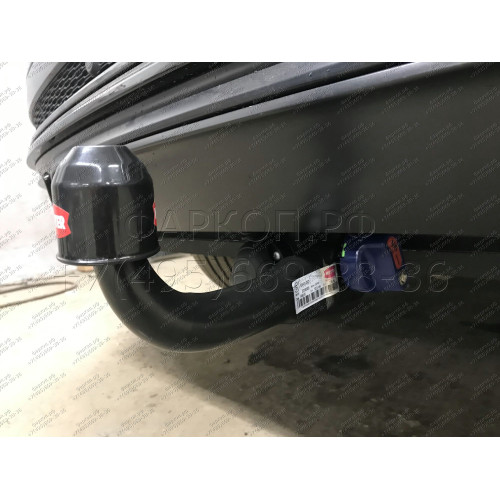 VW96Q WITTER Фаркоп на Volkswagen Touareg 2018-, Audi Q8 2018-, Audi SQ8 2020-, Porsche Cayenne 2017-, Porsche Cayenne Coupe 2019-. Съемное вертикальное крепление шара (на ключе). Невидимый вырез в бампере. Нагрузки 3500/191 кг