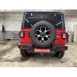 J-077 STEINHOF Фаркоп на Jeep Wrangler JL (кроме AdBlue) 2018- без снятия и подрезки бампера. Тип шара: A. Нагрузки: 3500/160 кг, масса фаркопа 8,9 кг (без электрики в ко
