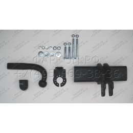 J-077 STEINHOF Фаркоп на Jeep Wrangler JL (кроме AdBlue) 2018- без снятия и подрезки бампера. Тип шара: A. Нагрузки: 3500/160 кг, масса фаркопа 8,9 кг (без электрики в ко