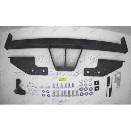 JC 04 AVTOS Фаркоп на JAC T9 2024-, Sollers ST9 2025- без снятия и подрезки бампера. Тип шара: A. Нагрузки: 2000/100 кг, масса фаркопа 20 кг (без электрики в комплекте)