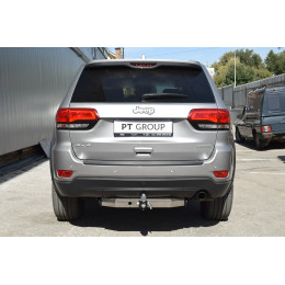 JGC-13-991124.00 PT GROUP Фаркоп с нержавеющей накладкой на Jeep Grand Cherokee IV WK2 2014-2021 без подрезки бампера. Тип шара: E (легкосъемный шар под квадрат). Нагруз