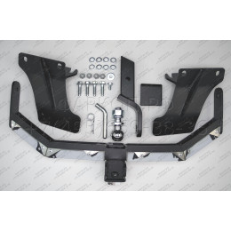 JGC-13-991124.00 PT GROUP Фаркоп с нержавеющей накладкой на Jeep Grand Cherokee IV WK2 2014-2021 без подрезки бампера. Тип шара: E (легкосъемный шар под квадрат). Нагруз