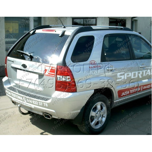 K-025 STEINHOF Фаркоп на Kia Sportage 4WD 1995-2004 без снятия и подрезки бампера. Тип шара: A. Нагрузки: 2000/70 кг, масса фаркопа 18 кг (без электрики в комплекте)