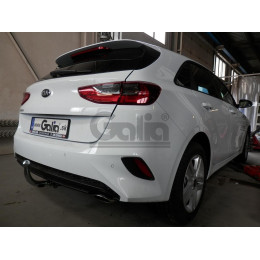 K048A GALIA Полностью оцинкованный фаркоп на Kia Ceed хетчбек 5 дверей (CD) diesel AdBlue 2018-. Тип шара: A. Установка без выреза бампера. Нагрузки: 1600/85 кг, масс