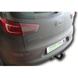 K112-A Лидер-плюс ТСУ для Kia Sportage 2010-2015, Hyundai ix35 2010-2015 без снятия и выреза бампера. Нагрузки: 1500/75 кг, масса фаркопа 17,52 кг (без электрики в комплект