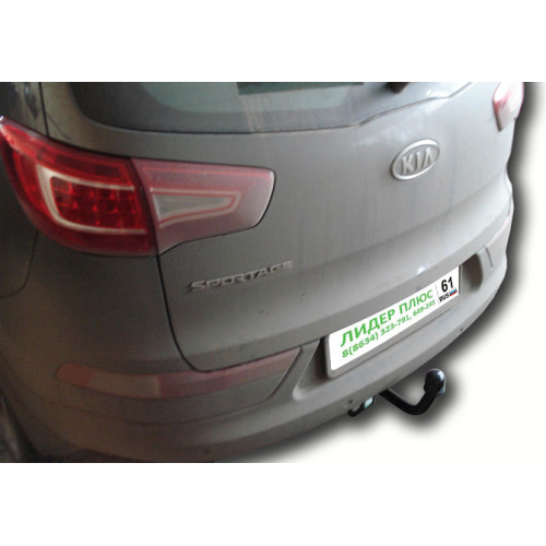 K112-A Лидер-плюс ТСУ для Kia Sportage 2010-2015, Hyundai ix35 2010-2015 без снятия и выреза бампера. Нагрузки: 1500/75 кг, масса фаркопа 17,52 кг (без электрики в комплекте)