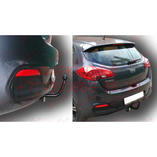 K120-A Лидер-плюс ТСУ для Kia Ceed хетчбек 2012-2018 без снятия и выреза бампера. Нагрузки: 1200/75 кг, масса фаркопа 16,64 кг (без электрики в комплекте)